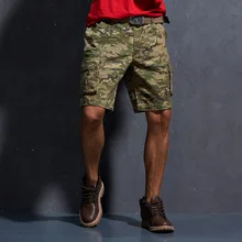 Мужские летние пляжные спортивные дорожные камуфляжные мужские шорты Карго для альпинизма, велоспорта, военных тренировок, длиной до колен, короткие брюки