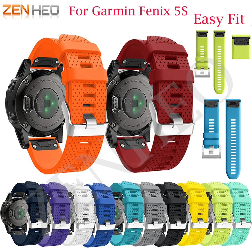 

Quick Release EasyFit Silicone Watchband for Garmin Fenix 5S Watch Replacement Watchband for Garmin Fenix 5S/5S Plus Plus Band