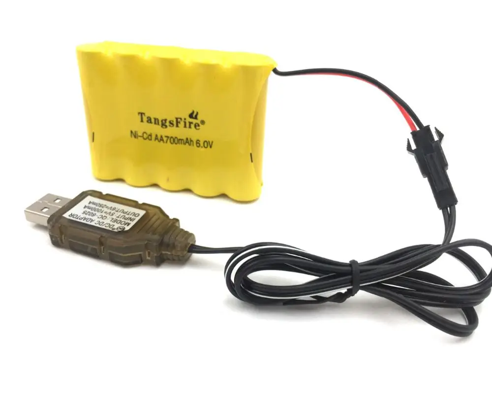 

Ni-Cd 6V 700mah AA battery for remote control electric toy+charger