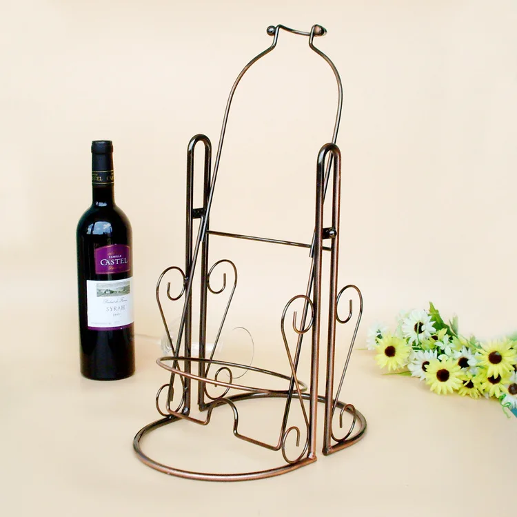 

Private custom swing five litre wine rack 3L metal display Wine European iron ornaments