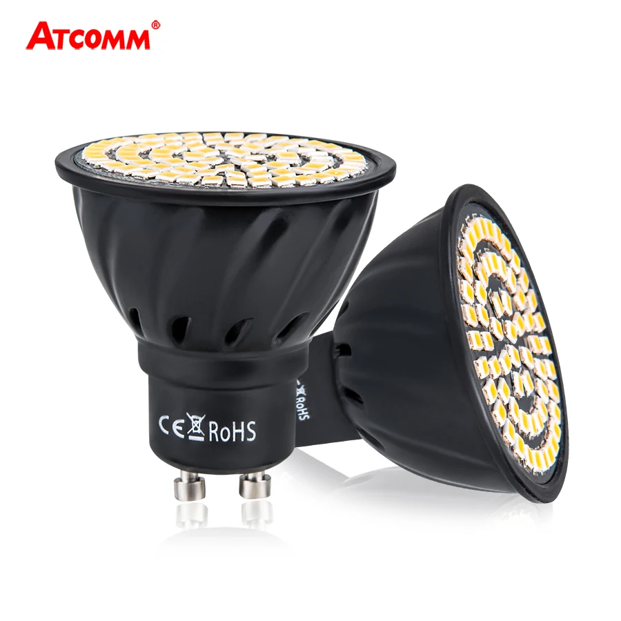 

600 Lumen Ampoule LED MR16 GU10 No Flicker SMD 2835 60 80 LEDs Diode LED bombilla AC 110V 220V For Kitchen Living Room