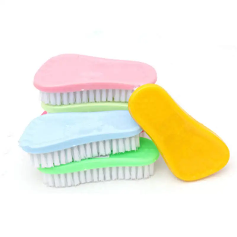 DoreenBeads Разноцветные Пластиковые Чистка одежды для обуви щетка для ванной комнаты кухонный инструмент для чистки случайный цвет 13*6*2,5 см 1 шт
