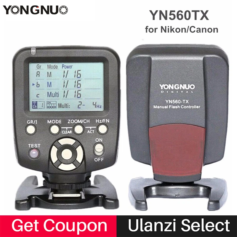 

YONGNUO YN560-TX II YN560TX II YN560-TX Pro Wireless Manual Flash Transmitter Trigger Controller for YN560 IV for Canon Nikon