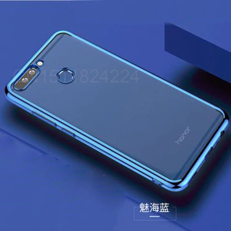 Soft Silicone For huawei p smart Case Slim plating transparent Protective Back cases For Huawei (17)