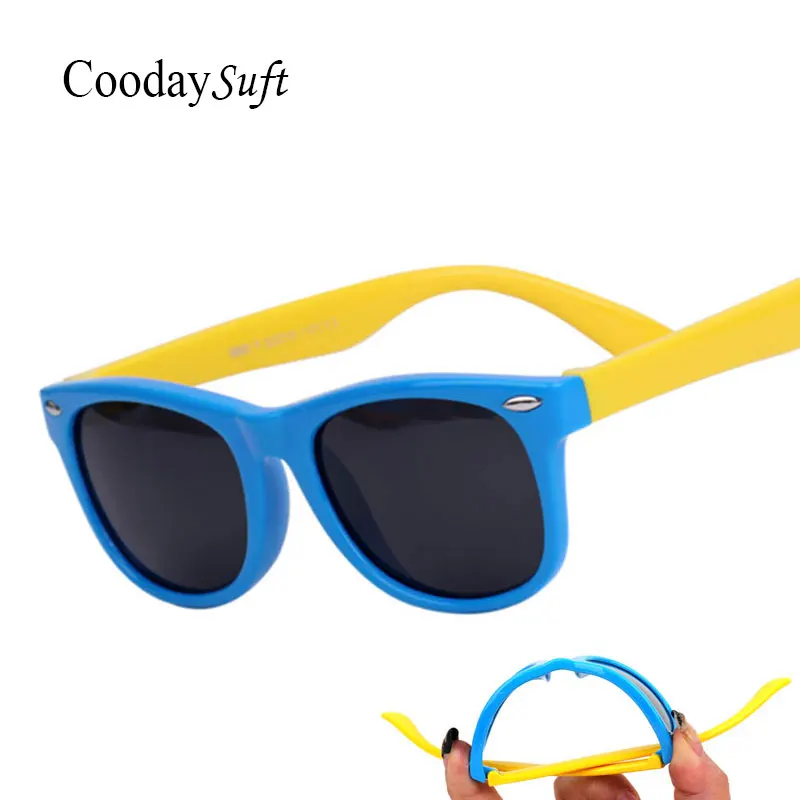 Coodaysuft Square Kids Boys Girls Children Classic Sunglasses Brand