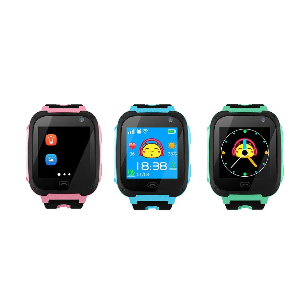 V6 SOS водонепроницаемые для мобильного телефона часов умные детские WatchesTracker камеры анти-потеря монитор для ios и Android детские часы