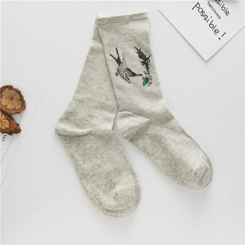 [WPLOIKJD] ЯПОНСКИЕ ВИНТАЖНЫЕ забавные короткие Носки с рисунком животных Женские повседневные носки теплые женские носки с милым рисунком Calcetines Mujer