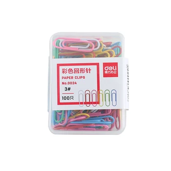 

2 set 100pcs metal clips 3# mini color paper clip for clamp file book marker Stationery office accessories School supplies F637