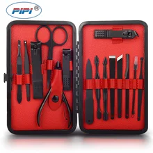 15 шт./компл. Нержавеющая сталь ногтей комплект для стрижки ножницы для педикюра Пинцет Ножи уха Палочки маникюрный набор инструментов для ногтей