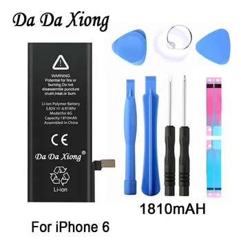 

Original Da Da Xiong Battery For 4.7inch iPhone 6 6G 1810mAh Real Capacity With Machine Tools Kit Replacement Batteries