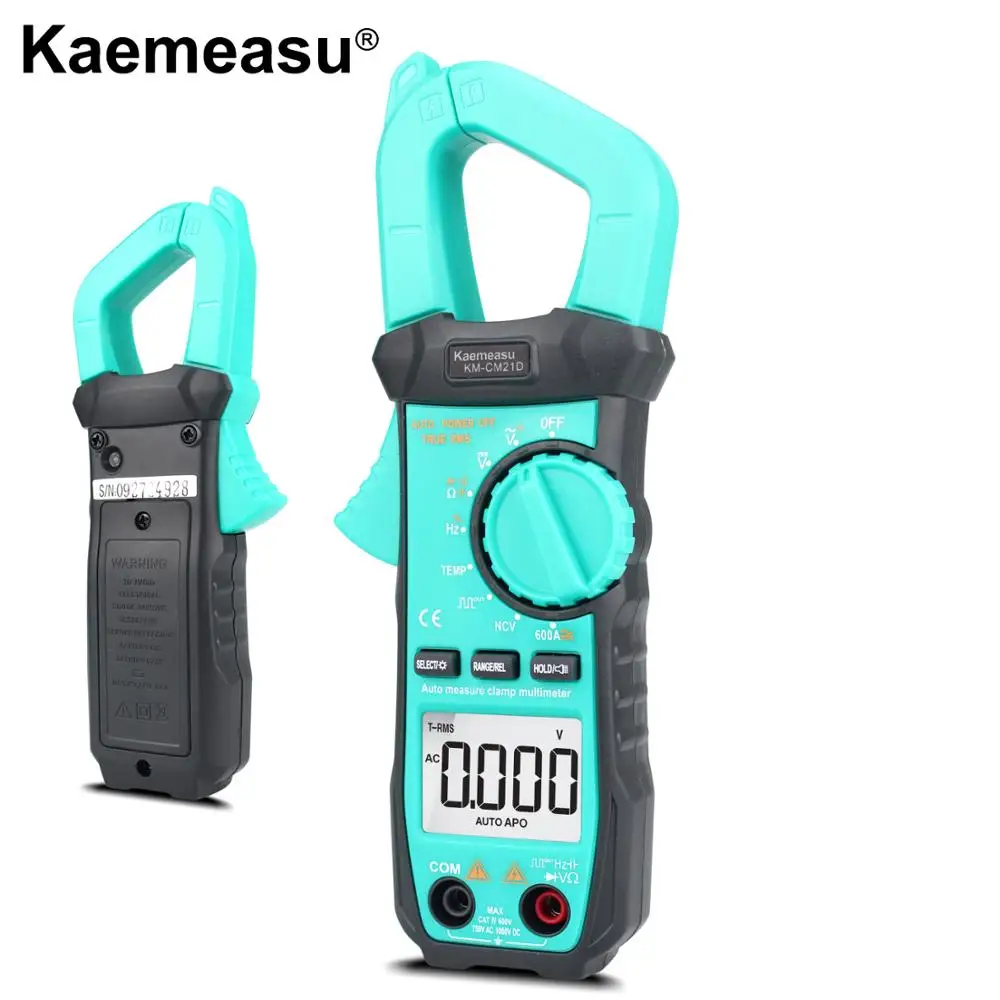 

DC/AC Digital Clamp Meter Pocket-sized 3 5/6-digit automatic digital meter NCV Temperature Square-wave output test KM-CM21D