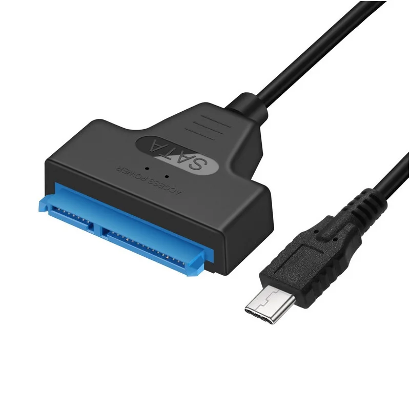 USB3.1 Type C to SATA III 22Pin 7+15pin for SSD Hard Drive Adapter ThunderBolt Capable blue USB3.1 Type C to SATA III 22Pin 7+15pin for SSD Hard Drive Adapter ThunderBolt Capable blue