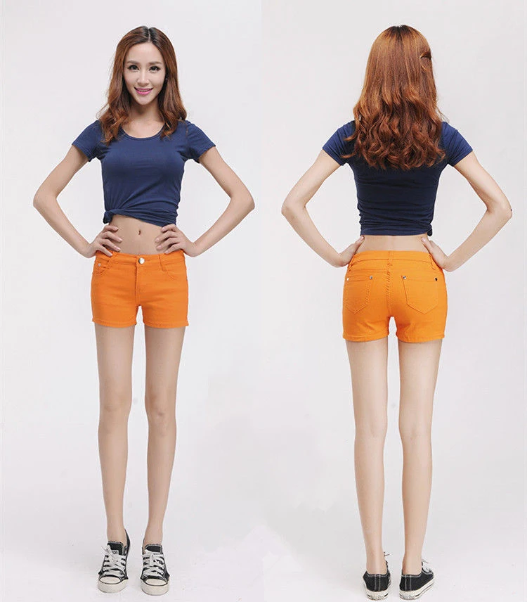 Spring leisure stretch candy colored seven-point trousers women's summer pencil trousers thin style trousers women's small foot breeches (9)
