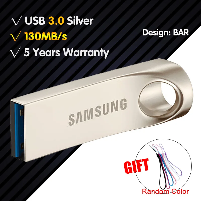 SAMSUNG USB Flash Диск 32 Г 32 Г USB 3.0 Металла супер Мини Pen Drive Крошечный Pendrive Memory Stick Устройства Хранения Данных И диск флэшка флешки - Цвет: USB 3.0   Silver