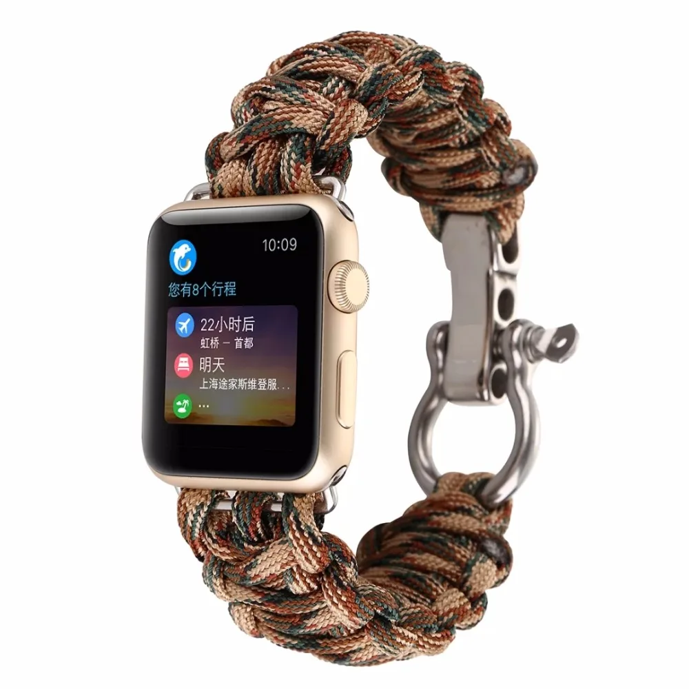 For Apple Watch 38/42mm Sports Woven Nylon Rope Wrist Watch Strap