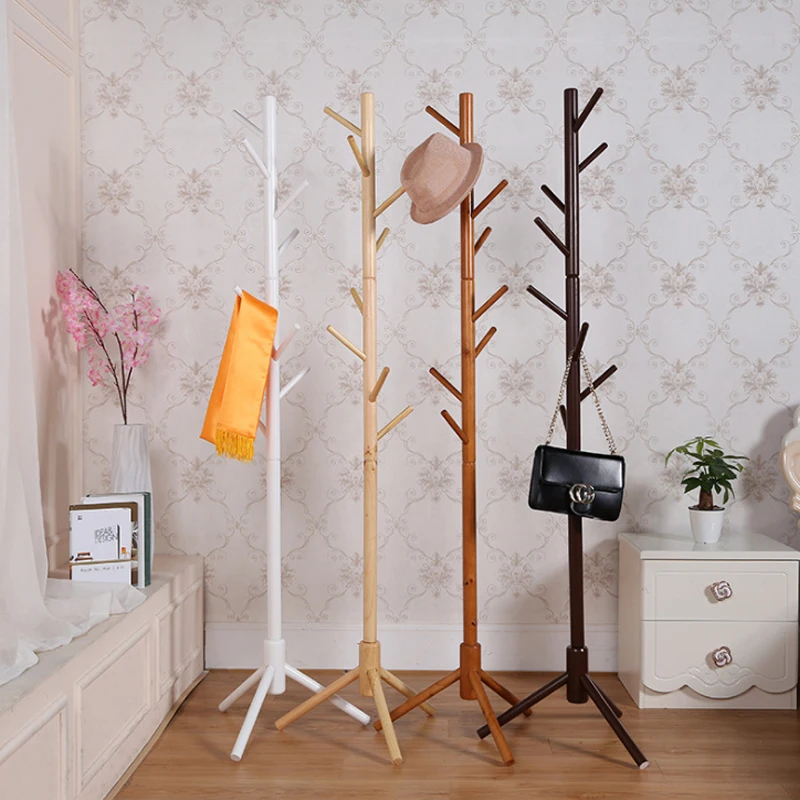 Деревянная стойка для пальто премиум класса, свободная стойка с 8 крючками, деревянная стойка для пальто, шляпы, шарфы, сумки для одежды