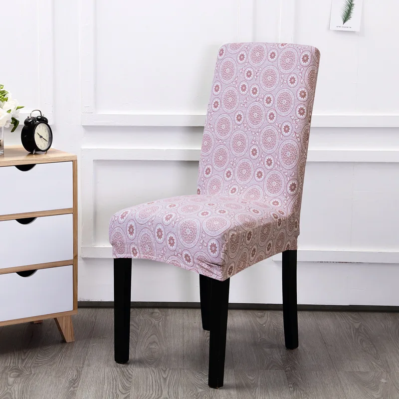 Красочный чехол для кресла спандекс эластичные кухонные банкетные чехлы для стульев для столовой Свадебная вечеринка Декор для дома отеля - Цвет: 4