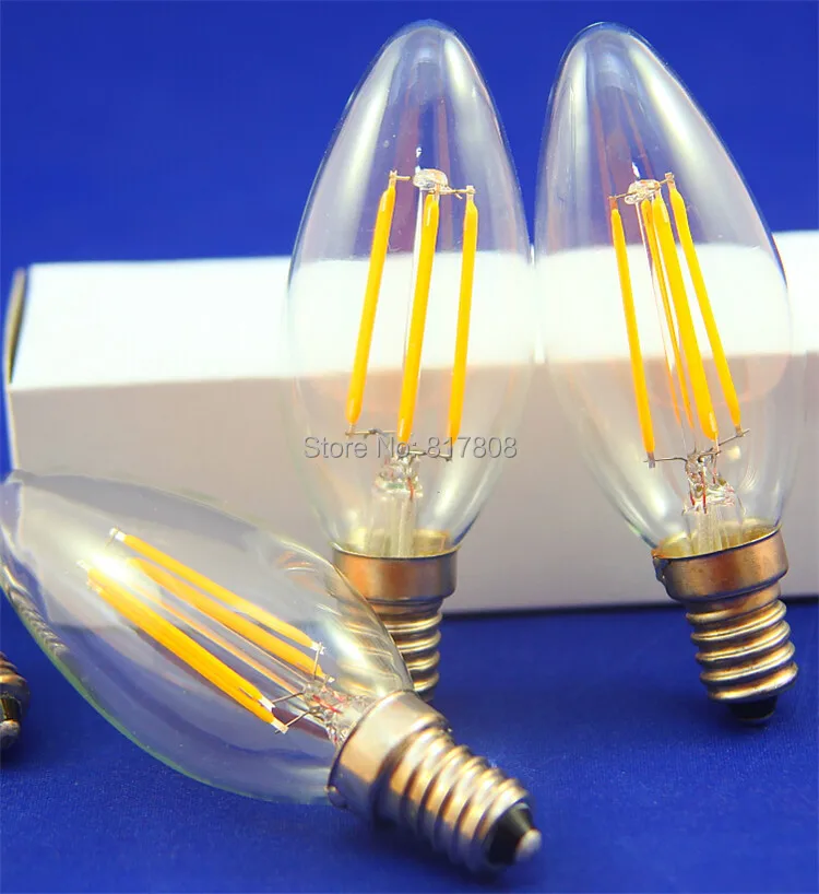 E14 Led filament bulb light edison led light Dimmable C35 edison