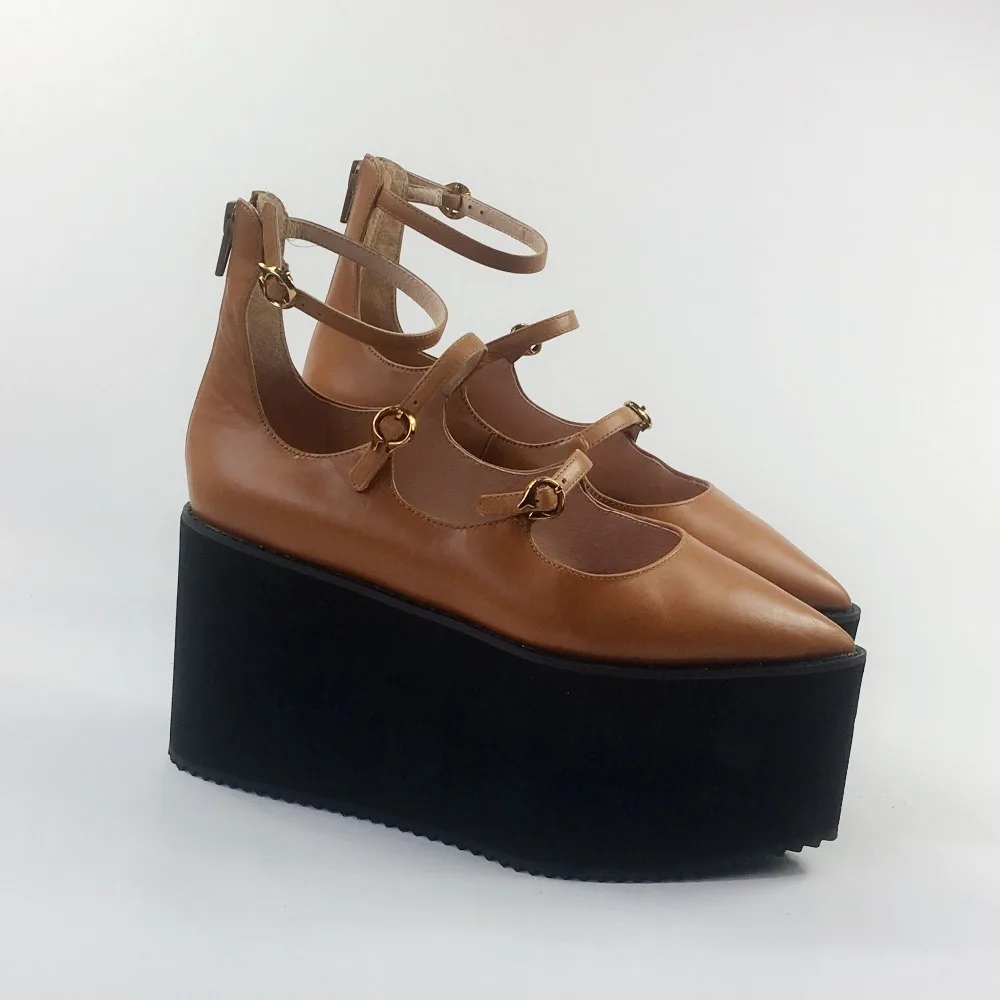 Womens-Leisure-Lolita-Thick-Platform-Sandals-Wedge-Shoes-Pointed-Toe-Gladiator-Lolita-Heels-Shoes-Buckle-Strap-4