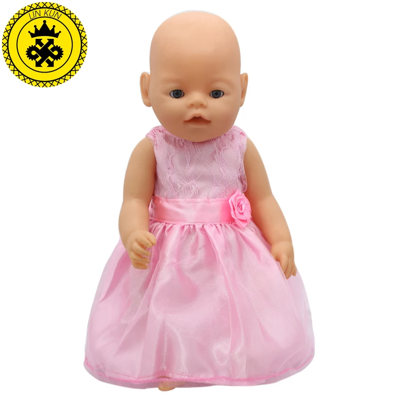 Sweet Baby Doll Dress Clothes fit 43cm Baby or 17inch Doll Accessories
