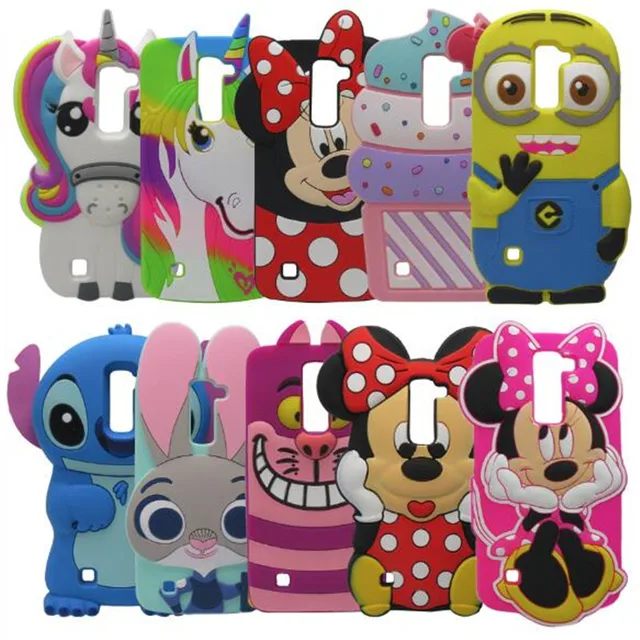 Special Offers For LG Magna Spirit 3D Cartoon Smiling Minnie Soft Silicone Back Cover Case For LG K7 K8 K10 C70 C90 G4C G4 mini