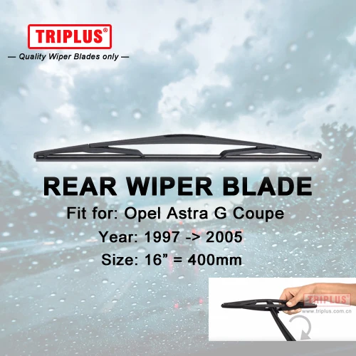 Rear Wiper Blade for Opel Astra G Coupe (1997-2005) 1pc 16&quot 400mm Car Windscreen Wipers Back Windshield Blades Vauxhall | Автомобили и