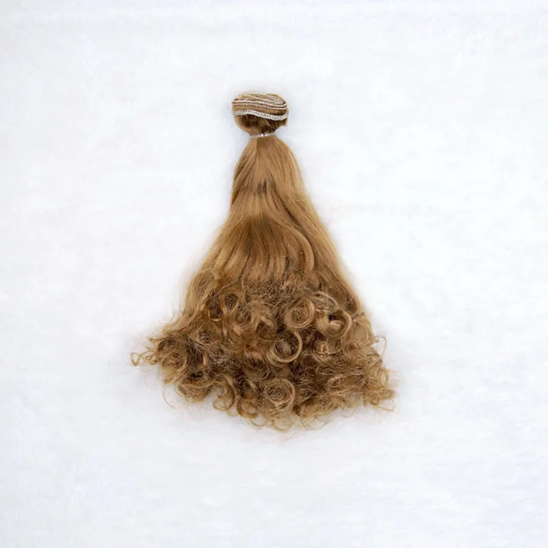 1 шт. 17 см имитация мохера молоко мягкая груша вьющиеся волосы для BJD/SD Blyth куклы парики Fapai волосы парики куклы аксессуары