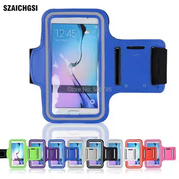 

SZAICHGSI wholesale 1000pcs sport Arm Band Phone Case Cover Run Sport Fitness Wrist Hand Belt Pouch Bag for samsung s6 s6 edge