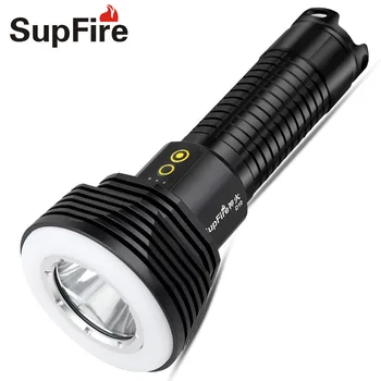 

Original Flashlight Supfire CREE Torch D10 Camping Lamp Portable Work Light Tactical Outdoor Light with 26650 Battery S013