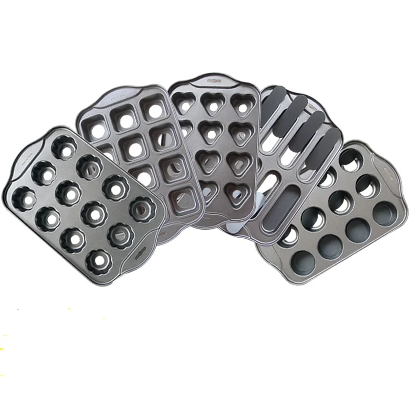 Антипригарная мини форма для чизкейков, 12 подсчета съемный нижний Кекс Маффин металлическая форма для выпечки Посуда для выпечки