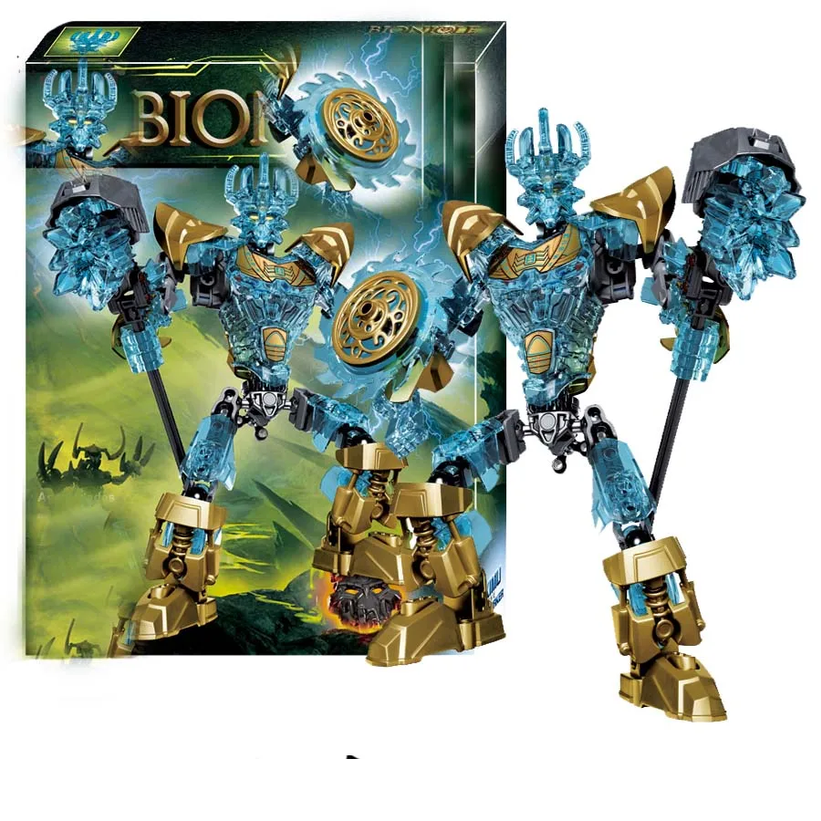 

2017 KSZ 613-1 Compatible Bionicle 71312 Biochemical Warrior Bionicle Ekimu The Msdk Maker Building Block Toys