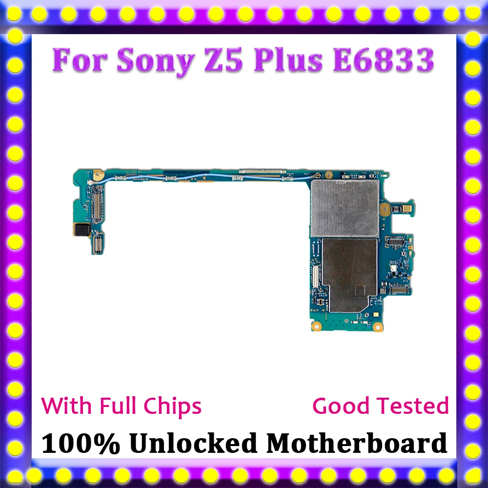 TDHHX 100% разблокированная Логическая плата для Sony Xperia Z5 Plus E6833 материнская с полным