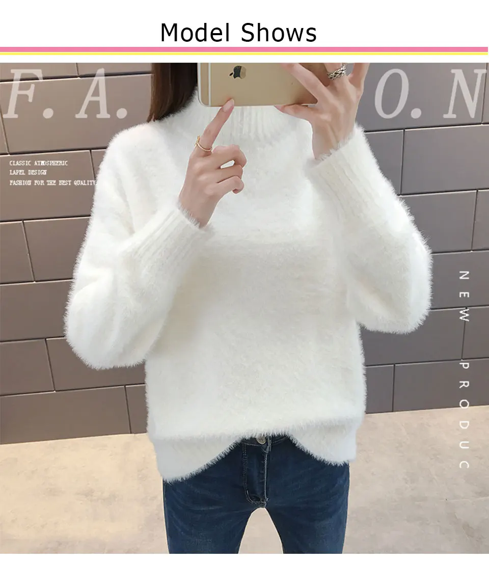 EFOFEI Femme Pull /à Manches Longues en Peluche Poche Chaud Polaire Haut Hiver Cravate Colorant Bloc de Couleur Pullover D/écontract/é Col Montant Veste