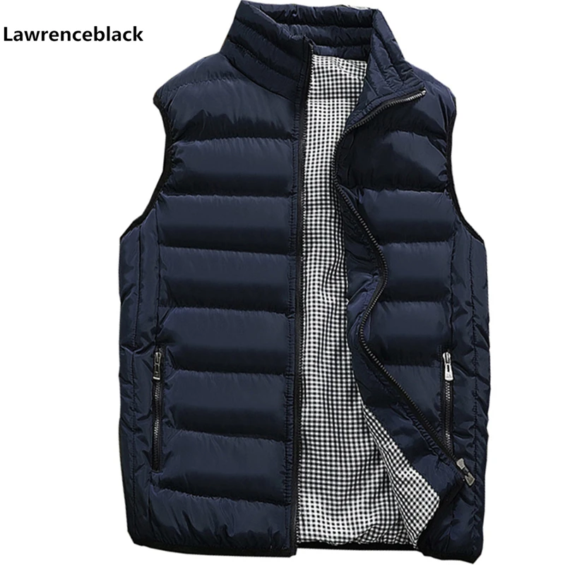 Mens Jacket Sleeveless Vest Winter Fashion Casual Slim Coats Brand