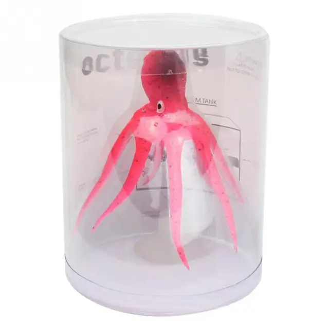 Professional Fluorescent Artificial Octopus Aquarium Decoration