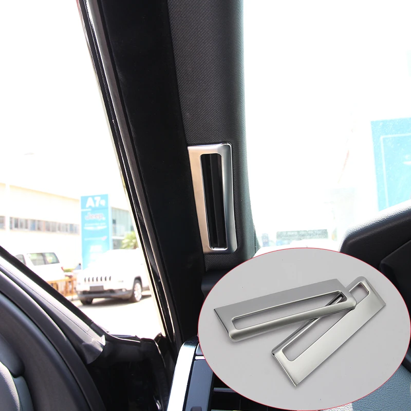 Для Land Rover Range Sport ABS Chrome A Pillar AC Vent Outlet Frame Cover Trim Stickers 2014-2019 Car-Styling | Автомобили и