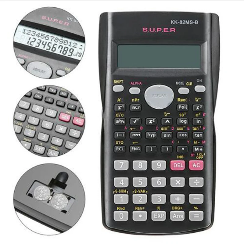 

Portable scientific calculator student 2-line display handheld multi-function mathematics teaching dedicated calculator