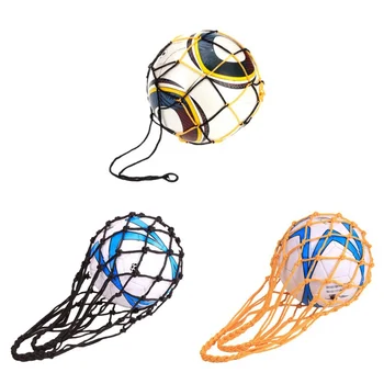 

3 Colors Sports Football Accessories Soccer Mesh Net Bag Single Ball Carrier For Carrying Basketball Volleyball Soccer