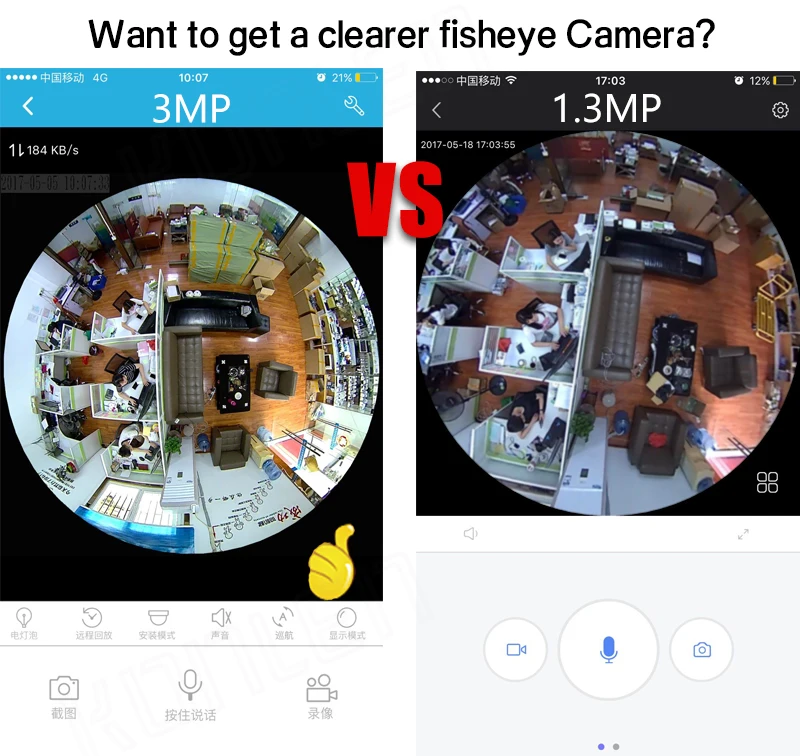360 degree Panoramic IP Camera fisheye 02