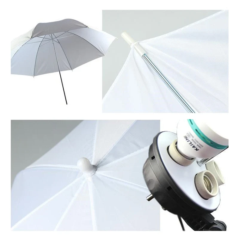 Белый Портативный мягкий и светильник для фотосъемки мягкий Зонт 33 дюймов прозрачный мягкий светильник для фотосъемки фото студия видео зонтик