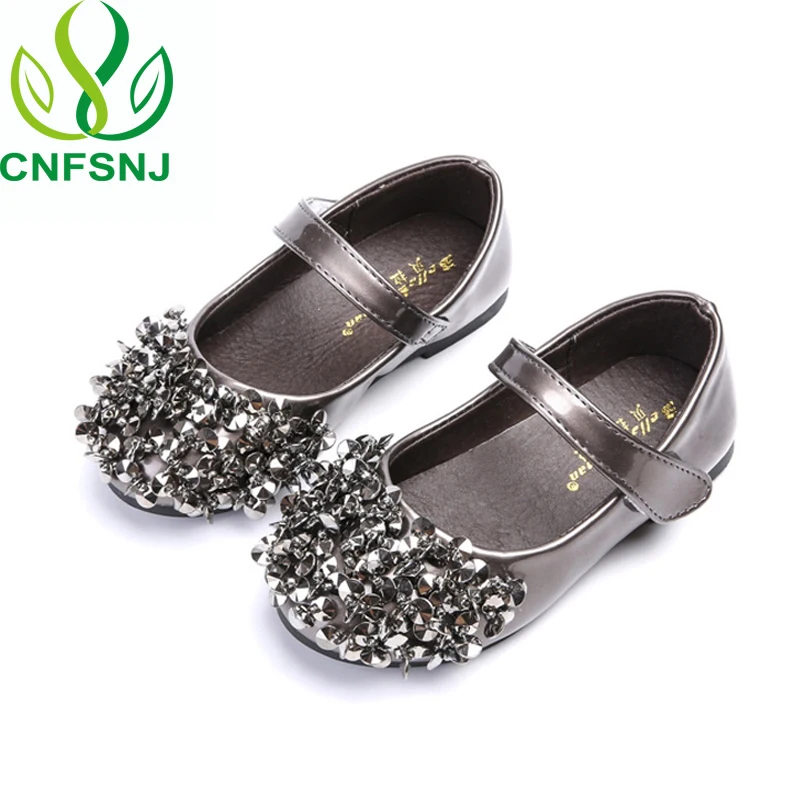 CNFSNJ New Spring Girls Princess Shoes Fashion Sequin Beaded Kids Shoes Cute Children Party Single Shoe Toddler Shoes Size 21-36