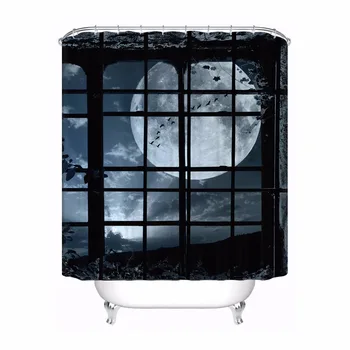 

Custom Steam Tree Love Hugs Birds Bathroom Acceptable Shower Curtain Polyester Fabric Bathroom Curtain #180320-01-193