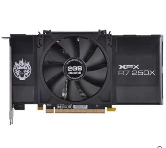  New Graphics card for XFX R7 250X 2G DDR5 128BIT original 6 DP ports Professional Six-screen multi-screen graphics screen 6 