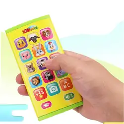 Раннего обучения Обучающий телефон с двухсторонней Экран Пластик Счастливые Животные тема ребенком телефон игрушка для детей Образование