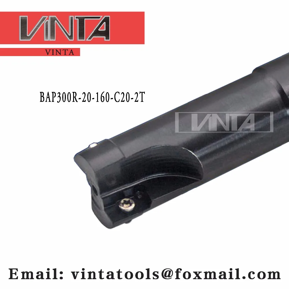 

Free shipping BAP300R-20-160-C20-2T Indexable Milling cutter mold milling tools matched cnc carbide inserts APMT1135PDER