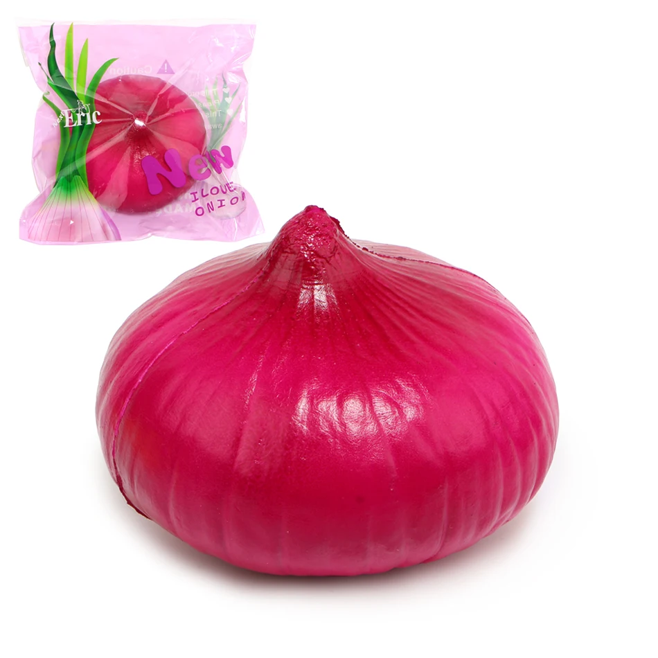 1 Pcs Jumbo Kawaii Squishy Onion Scented Super Slow Rising Squeeze Scented Cute Strap Bread Cake ...