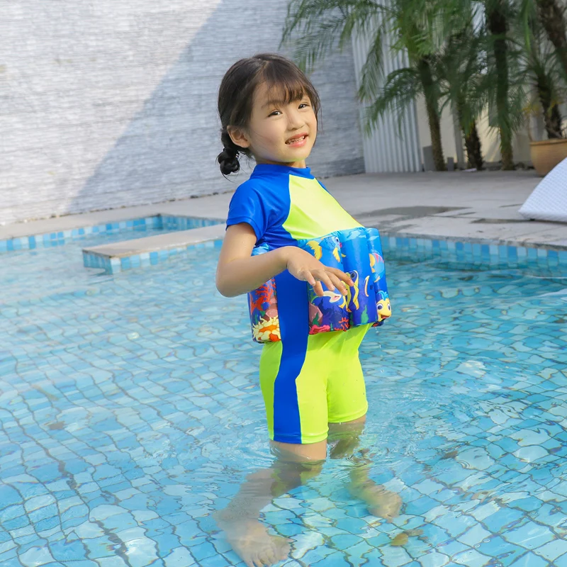 Extrayou детский купальник для девочек, купальный костюм, плавучие купальные костюмы, съемный купальный костюм, защитный безопасный купальный костюм для обучения