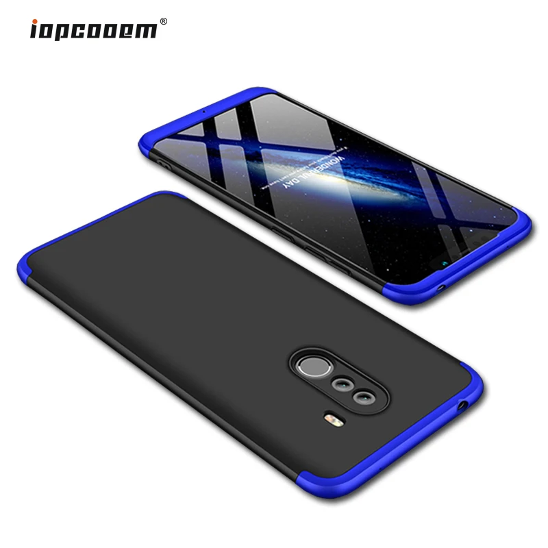 

Pocophone F1 Case Cover 360 Full Protection Shockproof Hard Slim Back Cover For Xiaomi Pocophone F1 Coque Fundas Capa