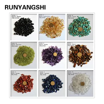 

100g/pics All of kinds Natural Crystal Stone Quartz Semi-precious Crushed Stone Tumble Stones Minerals For Fish Tank Aquarium