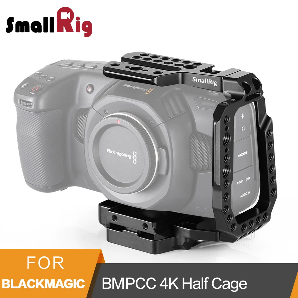 Special Offer for  SmallRig QR Half Cage for Blackmagic Design Pocket Cinema Camera BMPCC 4K 6K With Built-in Manfrott